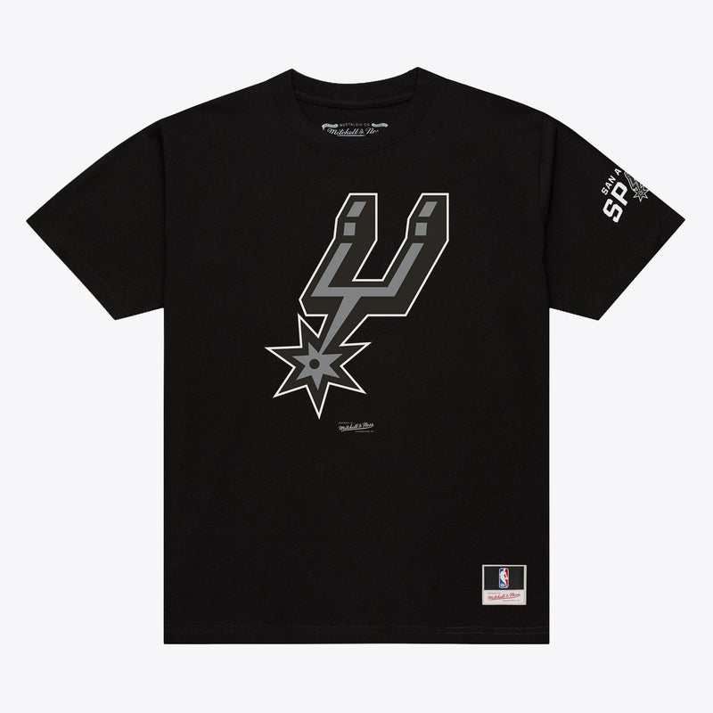 San Antonio Spurs Mitchell & Ness Basic T-Shirt - Black
