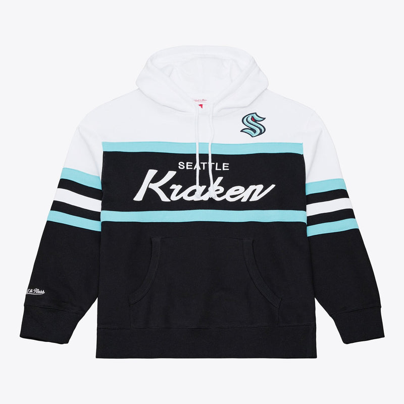 Seattle Kraken Mitchell & Ness Head Coach Hoodie - Black