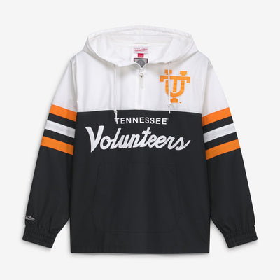 Tennessee Volunteers Mitchell & Ness Head Coach Lightweight Anorak Half-Zip Windbreaker - Black
