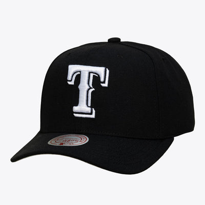 Texas Rangers Mitchell & Ness Pro Crown Snapback - Black