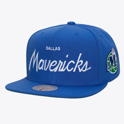 Dallas Mavericks Mitchell & Ness Head Coach Snapback Hat - Blue