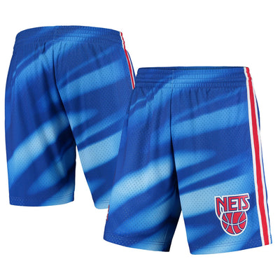 New Jersey Nets Mitchell & Ness Hardwood Classics Swingman Shorts - Blue