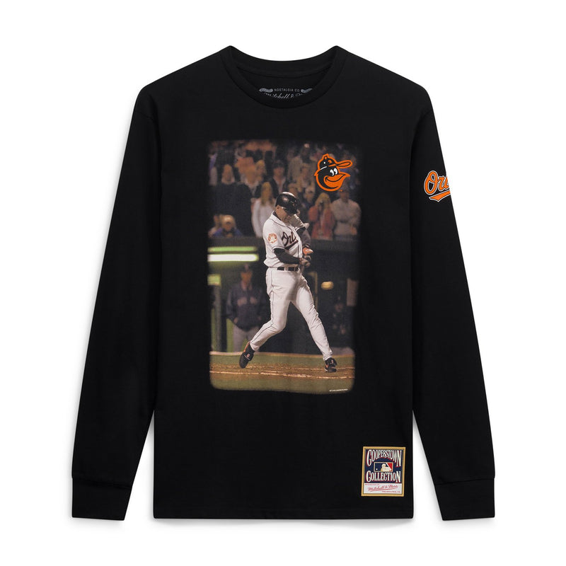 Cal Ripken Jr. Baltimore Orioles Mitchell & Ness Player Graphic Long Sleeve T-Shirt - Black