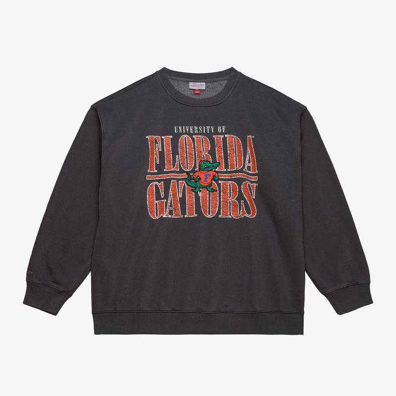 Florida Gators Mitchell & Ness Downtown Fleece Sweatshirt - Charcoal