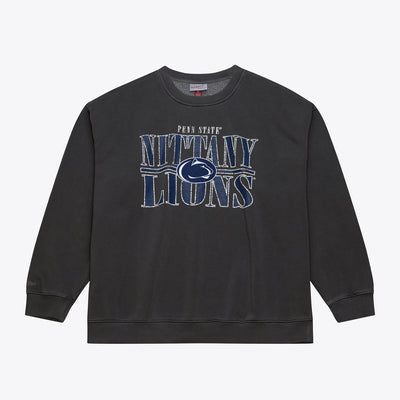 Penn State Nittany Lions Mitchell & Ness Downtown Fleece Sweatshirt - Charcoal