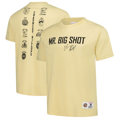 Chauncey Billups Detroit Pistons Mitchell & Ness Premium T-Shirt - Cream