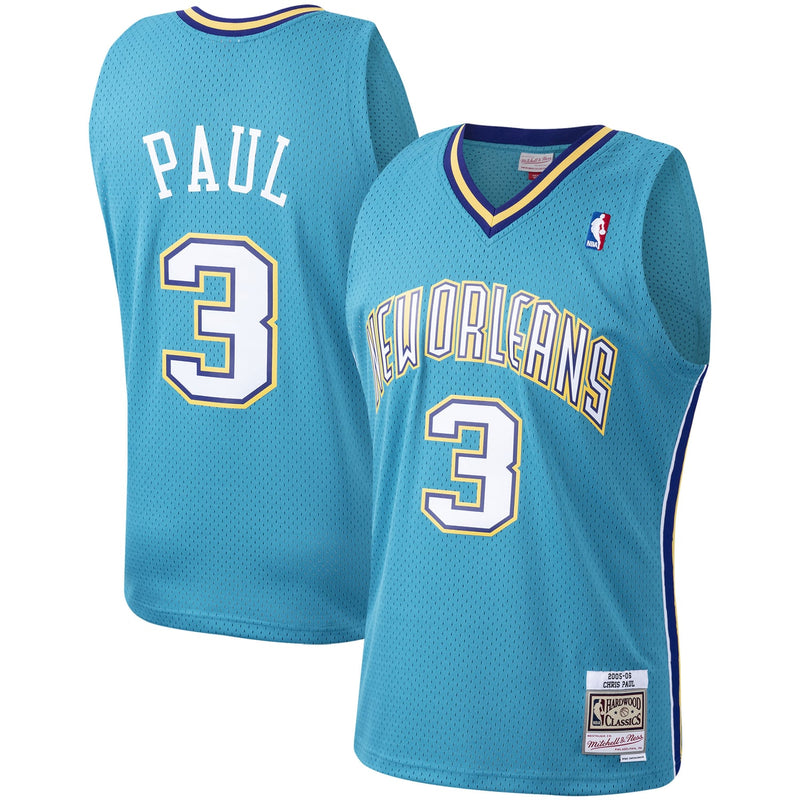 Chris Paul New Orleans Hornets Mitchell & Ness Hardwood Classics Swingman Jersey - Teal