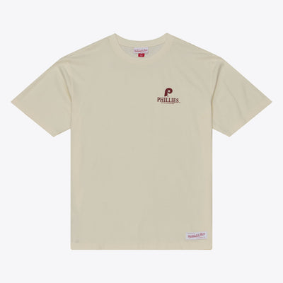 Philadelphia Phillies Mitchell & Ness Core Essentials T-Shirt - Cream