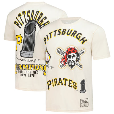 Pittsburgh Pirates Mitchell & Ness Legacy Defined T-Shirt - Cream
