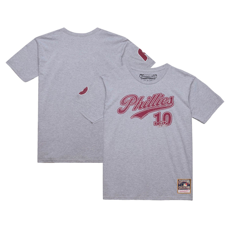 Darren Daulton Philadelphia Phillies Mitchell & Ness Cooperstown Collection Player T-Shirt - Heather Gray
