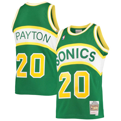 Gary Payton Seattle SuperSonics Mitchell & Ness Hardwood Classics Swingman Jersey - Green