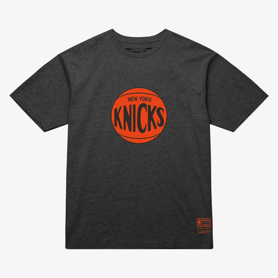 New York Knicks Mitchell & Ness MVP T-Shirt - Heather Charcoal