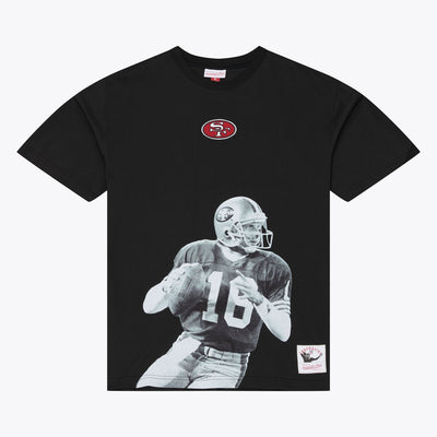 Joe Montana San Francisco 49ers Mitchell & Ness Retired Solo Player T-Shirt - Black