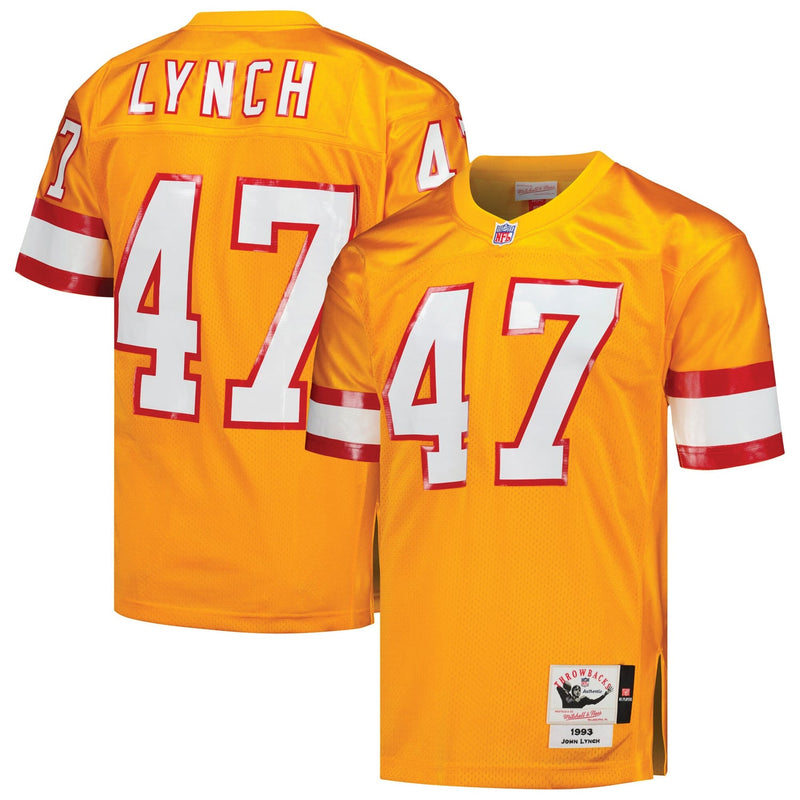 John Lynch Tampa Bay Buccaneers 1993 Mitchell & Ness Authentic Throwback Retired Player Jersey - Orange