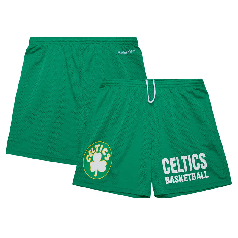 Boston Celtics Mitchell & Ness Hardwood Classics Gameday Mesh Shorts - Kelly Green
