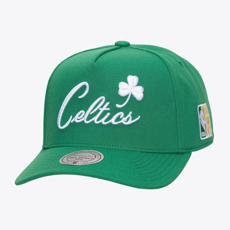 Boston Celtics Mitchell & Ness Legendary Home Pro Pinch Snapback Hat - Kelly Green