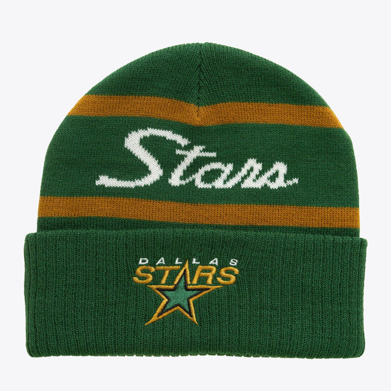 Dallas Stars Mitchell & Ness Head Coach Cuffed Knit Hat - Kelly Green