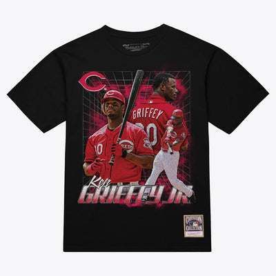 Ken Griffey Jr. Cincinnati Reds Mitchell & Ness Legendary Collage Player T-Shirt - Black