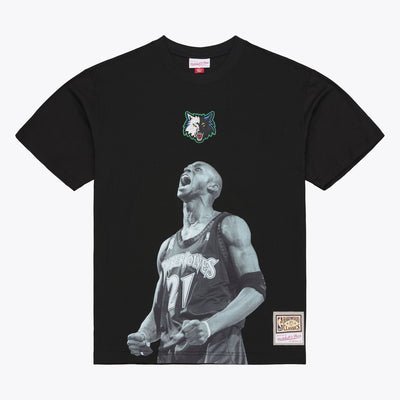 Kevin Garnett Minnesota Timberwolves Mitchell & Ness Hardwood Classics Player T-Shirt - Black