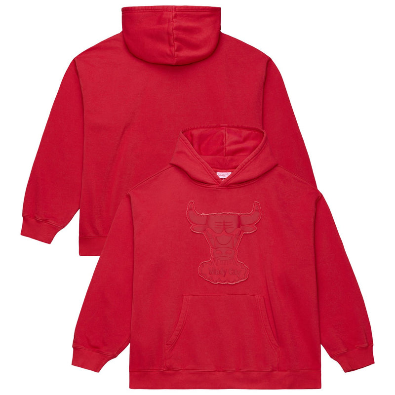 Chicago Bulls Mitchell & Ness Downtown Collection Fleece Hoodie - Maroon