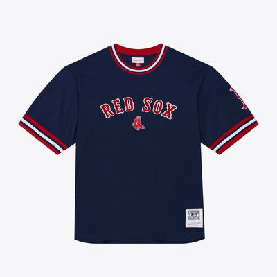 Boston Red Sox Mitchell & Ness Wild Pitch Ringer T-Shirt - Navy