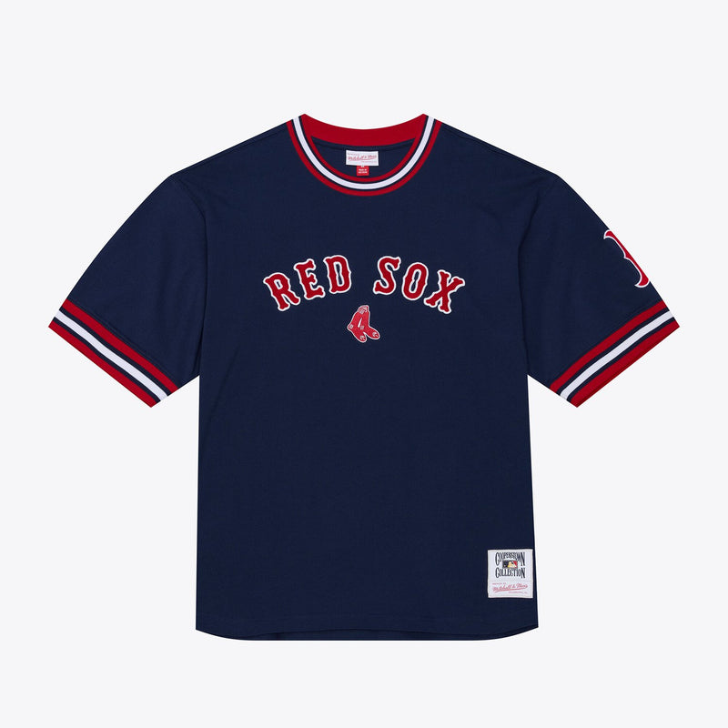 Boston Red Sox Mitchell & Ness Wild Pitch Ringer T-Shirt - Navy