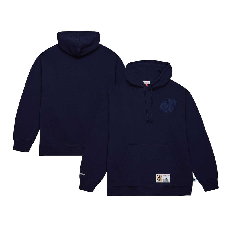 Dallas Mavericks Mitchell & Ness Hardwood Classics Tonal Pullover Hoodie - Navy