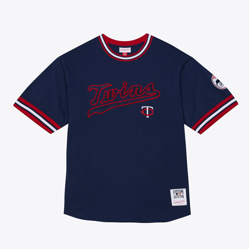 Minnesota Twins Mitchell & Ness Wild Pitch Ringer T-Shirt - Navy