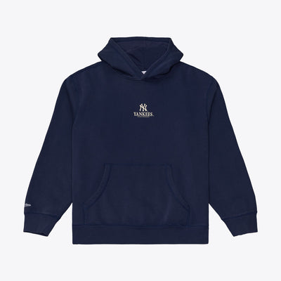 New York Yankees Mitchell & Ness Core Essentials Fleece Hoodie - Navy