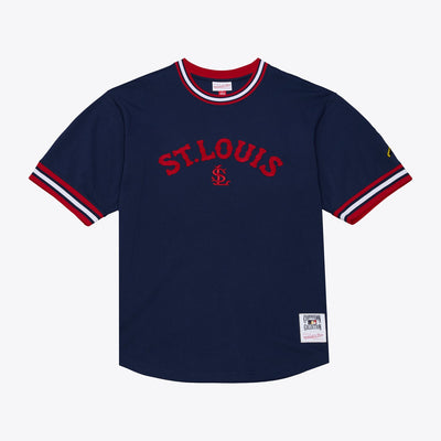 St. Louis Cardinals Mitchell & Ness Wild Pitch Ringer T-Shirt - Navy