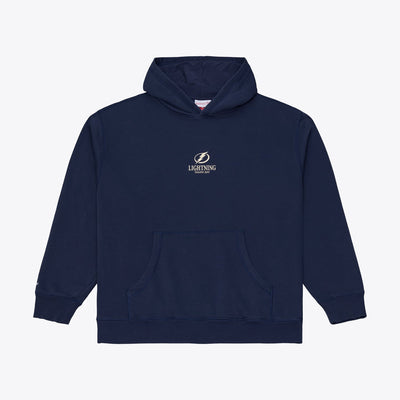 Tampa Bay Lightning Mitchell & Ness Core Essentials Hoodie - Navy