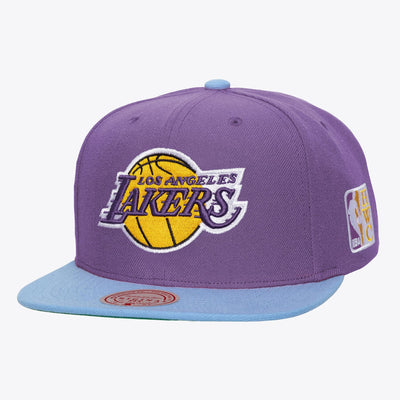 Los Angeles Lakers Mitchell & Ness Hardwood Classics Legendary Home Snapback Hat - Purple