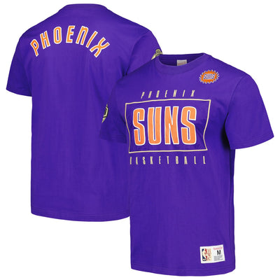 Phoenix Suns Mitchell & Ness Hardwood Classics Team OG 2.0 Premium Vintage Logo T-Shirt - Purple