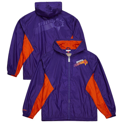 Phoenix Suns Mitchell & Ness Playmaker Full-Zip Hooded Windbreaker Jacket - Purple