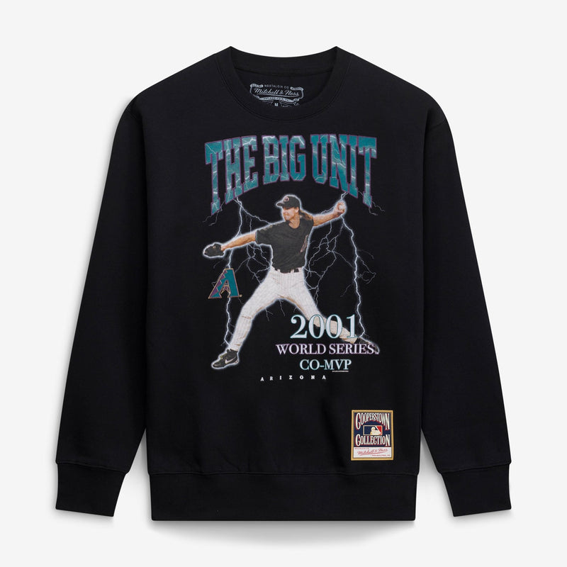 Randy Johnson Arizona Diamondbacks Mitchell & Ness Cooperstown Collection Nickname Player Graphic Sweatshirt - Black