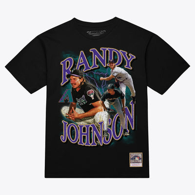 Randy Johnson Arizona Diamondbacks Mitchell & Ness Legendary Collage Player T-Shirt - Black