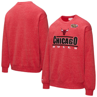 Chicago Bulls Mitchell & Ness Throw It Back Fleece Sweatshirt - Red