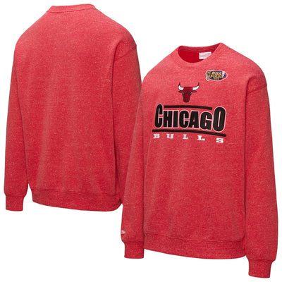 Chicago Bulls Mitchell & Ness Throw It Back Fleece Sweatshirt - Red