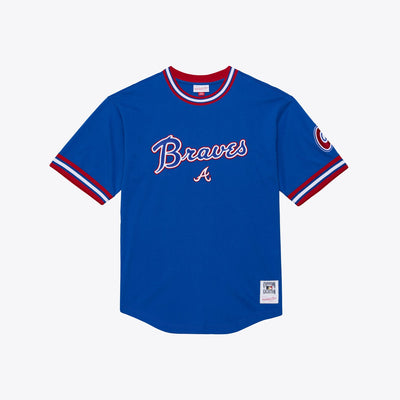 Atlanta Braves Mitchell & Ness Wild Pitch Ringer T-Shirt - Royal
