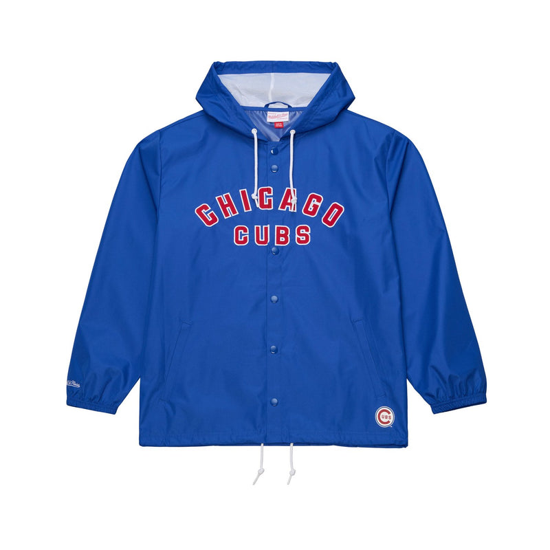 Chicago Cubs Mitchell & Ness Full-Snap Hooded Coaches Jacket - Royal