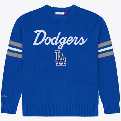 Los Angeles Dodgers Mitchell & Ness Head Coach Sweater - Royal