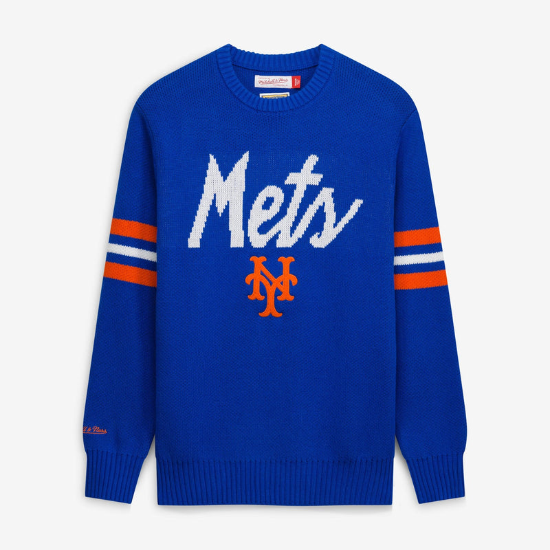 New York Mets Mitchell & Ness Head Coach Sweater - Royal
