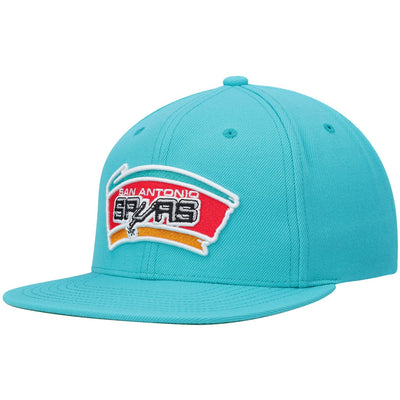 San Antonio Spurs Mitchell & Ness Hardwood Classics Team Ground 2.0 Snapback Hat - Teal