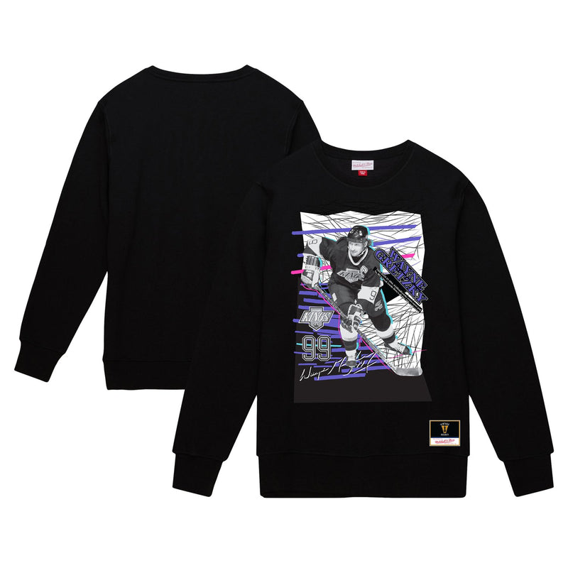 Wayne Gretzky Los Angeles Kings Mitchell & Ness Streak Pullover Sweatshirt - Black