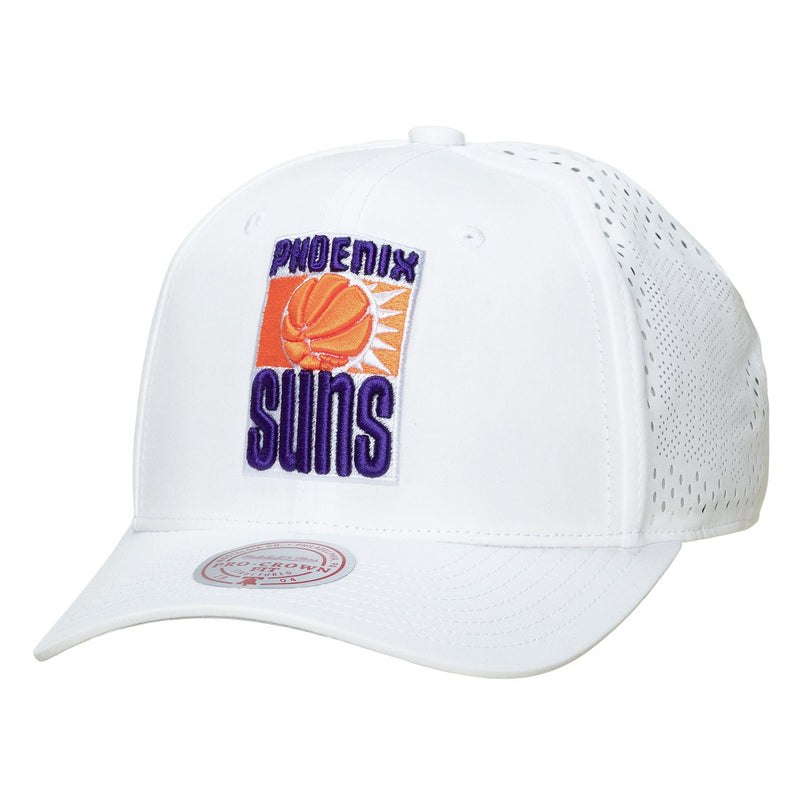 Phoenix Suns Mitchell & Ness Perfect Lightweight Pro Crown Adjustable Hat - White