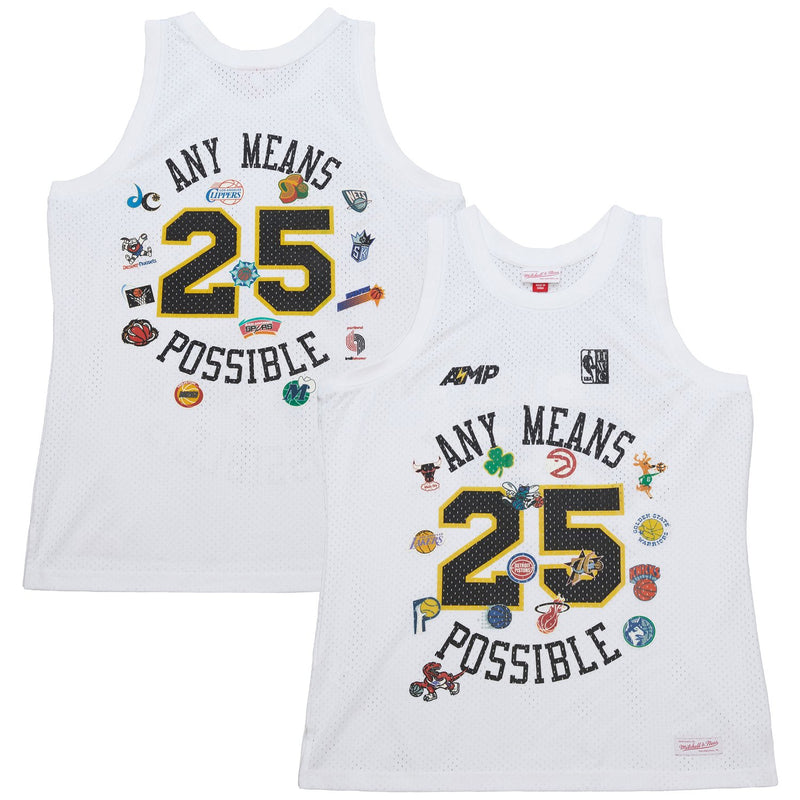 Mitchell & Ness x NBA x AMP Mesh Tank Top - White
