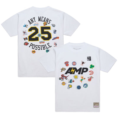 Mitchell & Ness x NBA x AMP T-Shirt - White