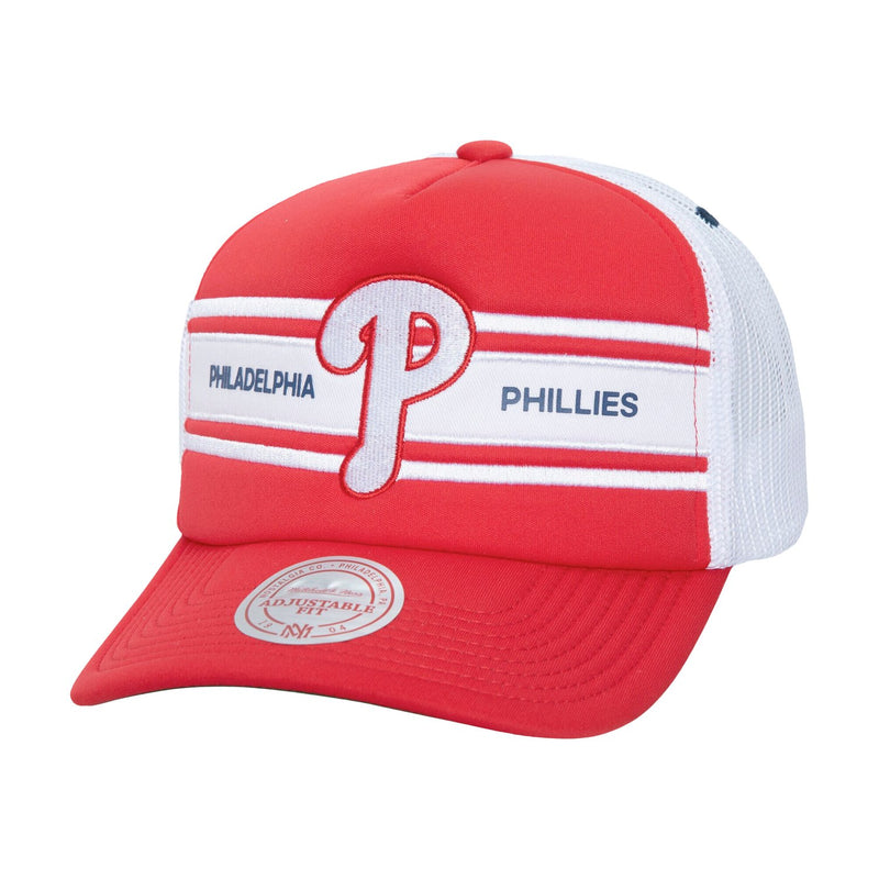 Mitchell & Ness Philadelphia Phillies Sideline Trucker Adjustable Hat - Red
