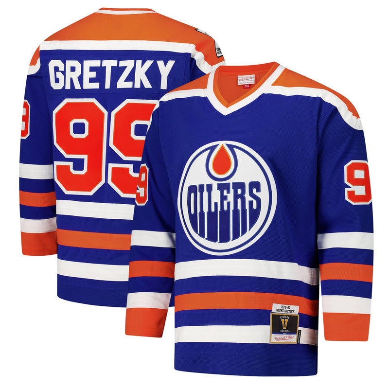 Mitchell & Ness Wayne Gretzky Edmonton Oilers 1979-80 Power Play Jersey - Royal