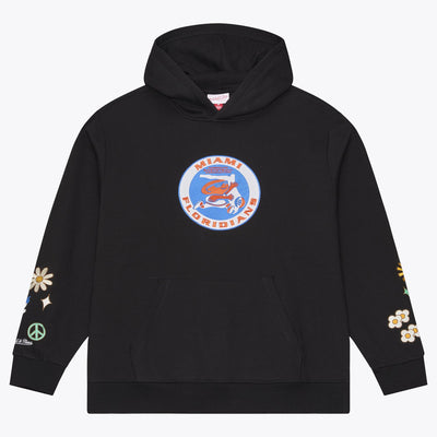 Mitchell & Ness Miami Floridians Black ABA Fleece Hoodie